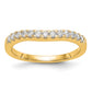 14k Yellow Gold 5/8 Ct. Lab Grown Diamond VS/SI+ G+ Set of Two Curved Wedding Band Rings