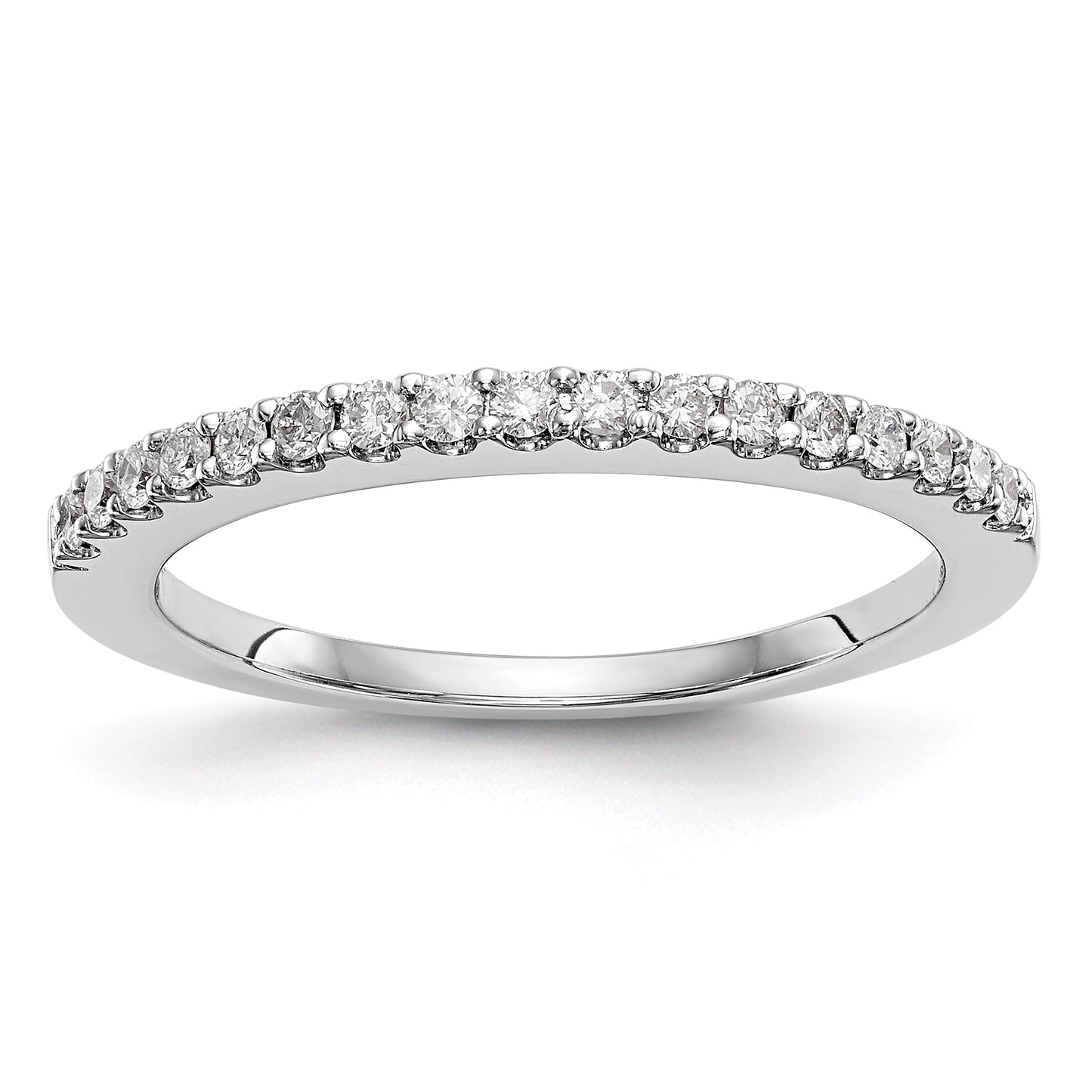 14k White Gold 1/3 Ct. Lab Grown Diamond VS/SI+ G+ Band Ring