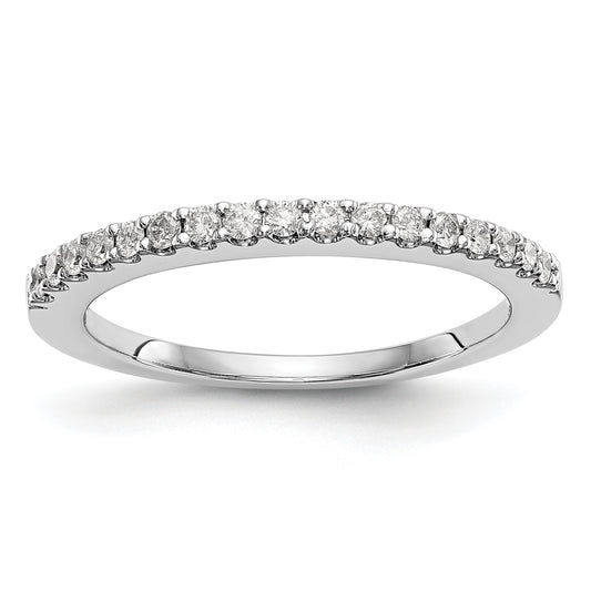 14k White Gold 1/3 Ct. Lab Grown Diamond VS/SI+ G+ Band Ring