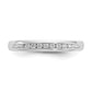 14K White Gold Lab Grown VS/SI+ G+ Diamond 9-Stone Channel Band Ring