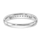 14K White Gold Lab Grown VS/SI+ G+ Diamond 9-Stone Channel Band Ring