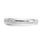 14k White Gold 1/5 Ct. Lab Grown Diamond VS/SI+ G+ Nine Stone Fashion band