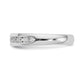 14k White Gold 3/8 Ct. Lab Grown Diamond VS/SI+ G+ Nine Stone Complete Fashion band