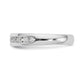 14k White Gold 3/8 Ct. Lab Grown Diamond VS/SI+ G+ Nine Stone Fashion band