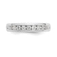 14k White Gold 3/8 Ct. Lab Grown Diamond VS/SI+ G+ Nine Stone Complete Fashion band