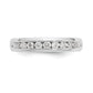 14k White Gold 3/8 Ct. Lab Grown Diamond VS/SI+ G+ Nine Stone Fashion band