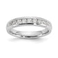 14k White Gold 3/8 Ct. Lab Grown Diamond VS/SI+ G+ Nine Stone Complete Fashion band