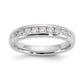 14k White Gold 3/8 Ct. Lab Grown Diamond VS/SI+ G+ Nine Stone Fashion band