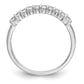 14k White Gold 1 Ct. Lab Grown Diamond VS/SI+ G+ Ten Stone Fashion band