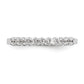 14k White Gold 1 Ct. Lab Grown Diamond VS/SI+ G+ Ten Stone Fashion band