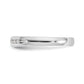 14k White Gold 1/5 Ct. Lab Grown Diamond VS/SI+ G+ Eleven Stone Channel Set Band Ring