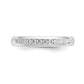 14k White Gold 1/4 Ct. Lab Grown Diamond VS/SI+ G+ Eleven Stone Channel Set Band Ring