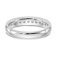 14k White Gold 1/4 Ct. Lab Grown Diamond VS/SI+ G+ Eleven Stone Channel Set Band Ring