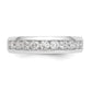 14k White Gold 3/4 Ct. Lab Grown Diamond VS/SI+ G+ Eleven Stone Complete Channel Set Band