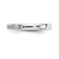 14k White Gold True Origin Lab Grown SI/VS Near Colorless 1/5 Ct. Round Diamond Men's Complete Channel Band