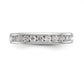 14k White Gold True Origin Lab Grown SI/VS Near Colorless 1/2 Ct. Round Diamond Men's Channel Band Ring