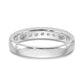 14k White Gold True Origin Lab Grown SI/VS Near Colorless 1/2 Ct. Round Diamond Men's Channel Band Ring