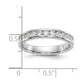 14k White Gold True Origin Lab Grown SI/VS Near Colorless 1/2 Ct. Round Diamond Men's Complete Channel Band