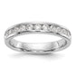 14k White Gold True Origin Lab Grown SI/VS Near Colorless 1/2 Ct. Round Diamond Men's Complete Channel Band