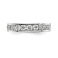 14k White Gold True Origin Lab Grown SI/VS Near Colorless 1 Ct. Round Diamond Men's Complete Channel Band