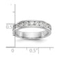 14k White Gold True Origin Lab Grown SI/VS Near Colorless 1 Ct. Round Diamond Men's Complete Channel Band