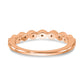 14k Rose Gold 1/10 Ct. Lab Grown Diamond VS/SI+ G+ Complete Fashion Band