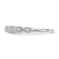 14k White Gold 1/10 Ct. Lab Grown Diamond VS/SI+ G+ Complete Fashion Band