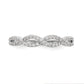 14k White Gold 1/4 Ct. Lab Grown Diamond VS/SI+ G+ Twisted Band Ring