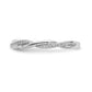 14k White Gold 1/8 Ct. Lab Grown Diamond VS/SI+ G+ Complete Twist Band