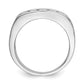 14k White Gold 3/4 Ct. Lab Grown Diamond VS/SI+ G+ Men's Band Ring