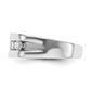 10k White Gold 3/4 Ct. Lab Grown Diamond VS/SI+ G+ Men's Band Ring