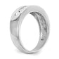 14k White Gold 1/3 Ct. Lab Grown Diamond VS/SI+ G+ Complete Men's Band