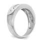 14k White Gold 1/3 Ct. Lab Grown Diamond VS/SI+ G+ Men's Band Ring