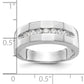 14k White Gold 1/3 Ct. Lab Grown Diamond VS/SI+ G+ Men's Band Ring