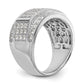 14k White Gold 2 Ct. Lab Grown Diamond VS/SI+ G+ Men's Ring