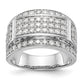 14k White Gold 2 Ct. Lab Grown Diamond VS/SI+ G+ Men's Ring