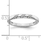 14K White Gold Lab Grown Diamond VS/SI+ G+ Trio Ladies Band Ring