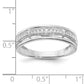 14K White Gold Lab Grown Diamond VS/SI+ G+ Trio Men's Band Ring