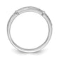 14K White Gold Lab Grown Diamond VS/SI+ G+ Trio Ladies Band Ring