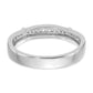 14K White Gold Lab Grown Diamond VS/SI+ G+ Trio Ladies Band Ring