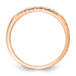 14k Rose Gold 1/10 Ct. Lab Grown Diamond VS/SI+ G+ Wedding Band Ring