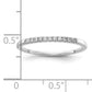 14k White Gold 1/10 Ct. Lab Grown Diamond VS/SI+ G+ Wedding Band Ring