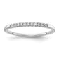 14k White Gold 1/10 Ct. Lab Grown Diamond VS/SI+ G+ Complete Wedding Band