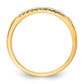 14k Yellow Gold 1/10 Ct. Lab Grown Diamond VS/SI+ G+ Complete Wedding Band