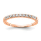 14k Rose Gold 1/4 Ct. Lab Grown Diamond VS/SI+ G+ Complete Wedding Band