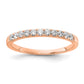 14k Rose Gold 1/3 Ct. Lab Grown Diamond VS/SI+ G+ Complete Wedding Band