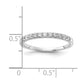 14k White Gold 1/3 Ct. Lab Grown Diamond VS/SI+ G+ Complete Wedding Band