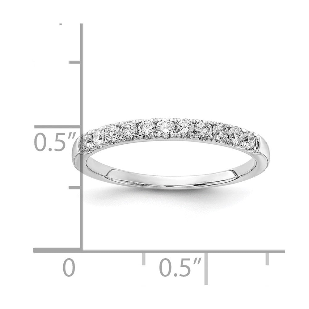 14k White Gold 1/3 Ct. Lab Grown Diamond VS/SI+ G+ Complete Wedding Band