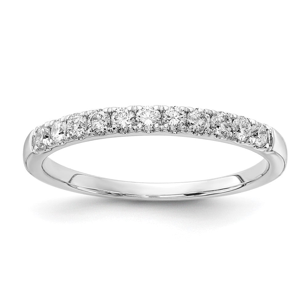 14k White Gold 1/3 Ct. Lab Grown Diamond VS/SI+ G+ Complete Wedding Band