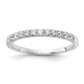 14k White Gold 1/3 Ct. Lab Grown Diamond VS/SI+ G+ Complete Wedding Band